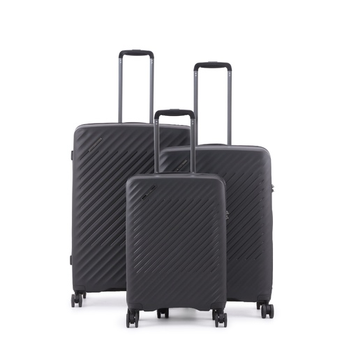 Qantas Wellington Black 3PC Set Luggage