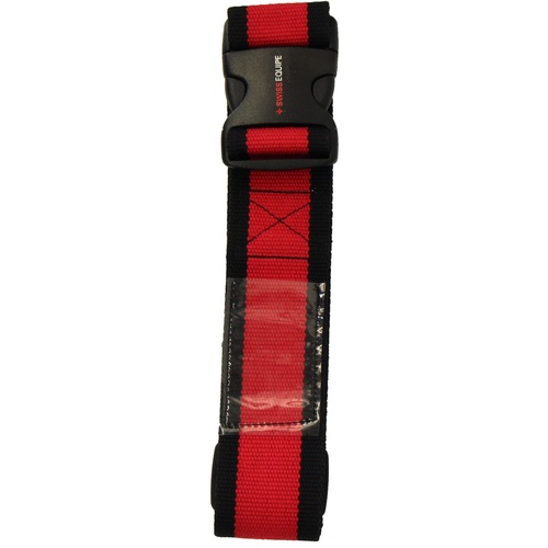Recycled Luggage Strap Black & Red