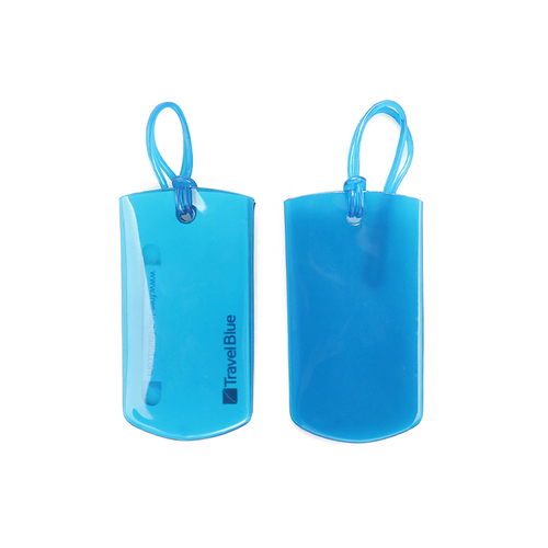 Travel Blue Jelly ID Tags - Pack of 2